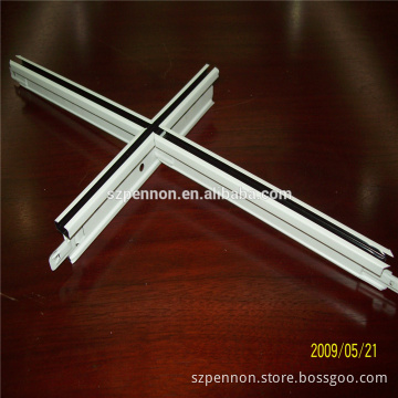 Baking Coating Surface Slotted Tee Grid Galvanized T Grid